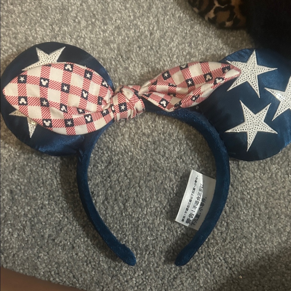 American Girl Blue and Red Star Headband